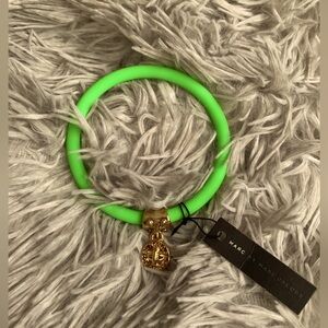 COPY - Marc by Marc Jacobs Fun Durable Rubber Bracelet with Gold Marc Jacobs Ch…